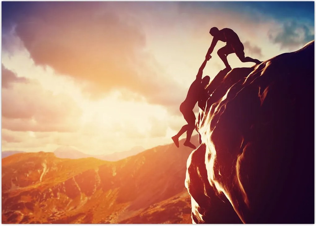 Tablou - Alpiniști (70x50 cm)