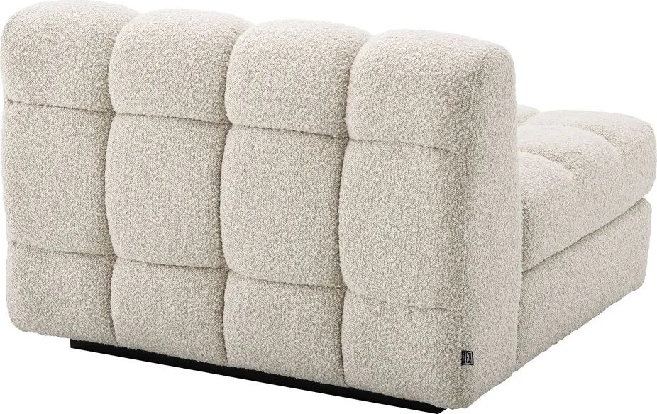Canapea, Modul dreapta design elegant LUX Dean right, boucle crem 115517 HZ