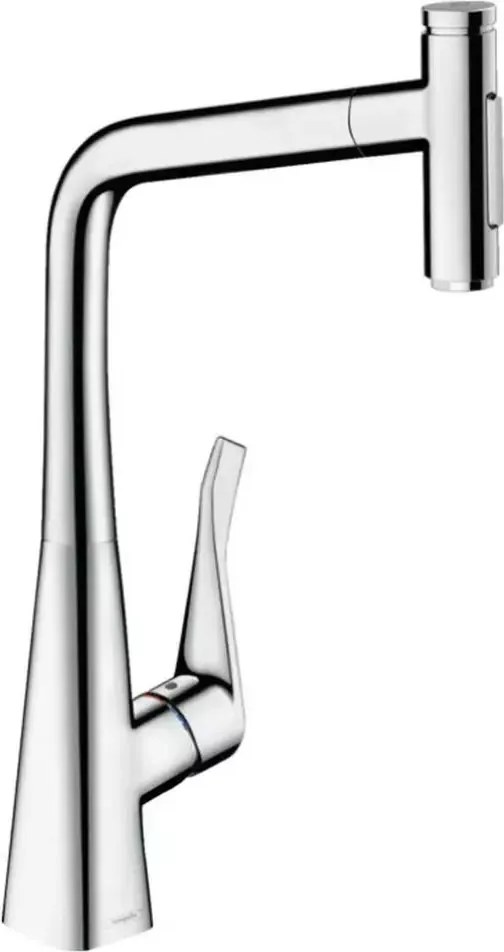 Baterie bucatarie cu dus extractibil Hansgrohe Metris Select M71 320 cu 2 jeturi fara sBox