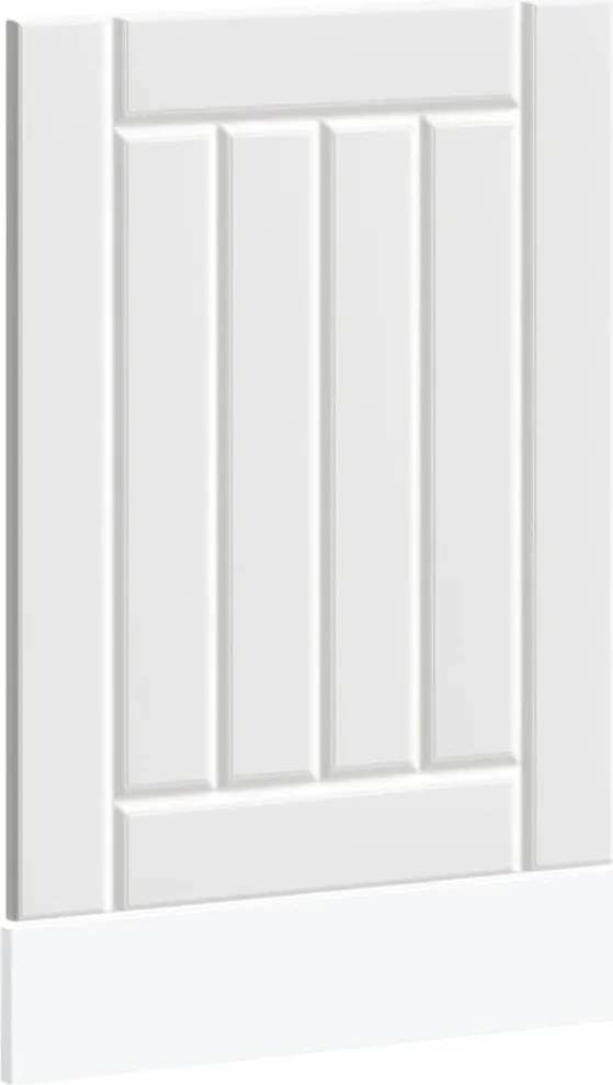 vidaXL Panou pentru mașină de spălat vase „Lucca” lemn prelucrat alb