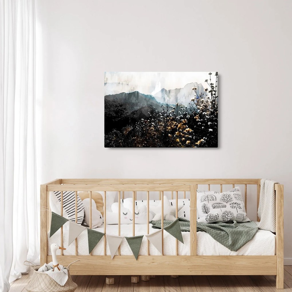 Tablou - Ilustrație de flori sălbatice (90x60 cm)