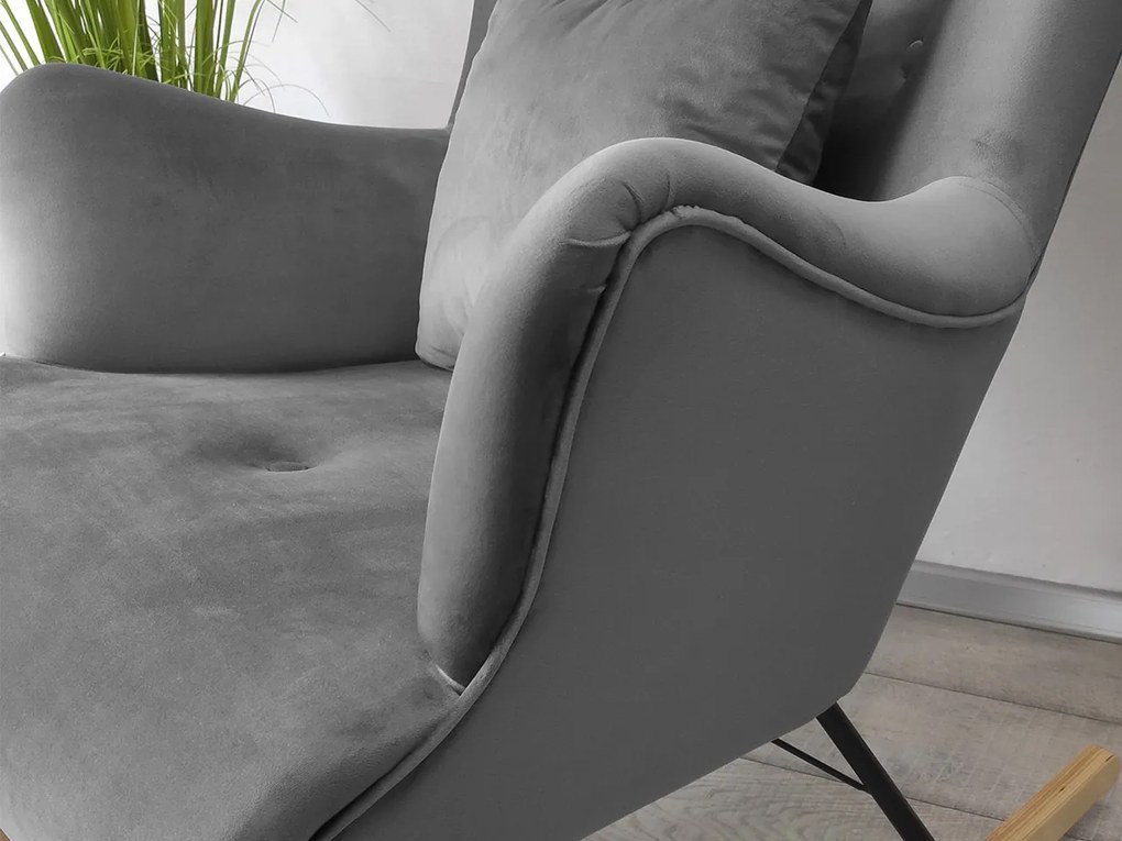 Fotoliu balansoar în stil scandinav Aria (Magic Velvet 2234). 1059400