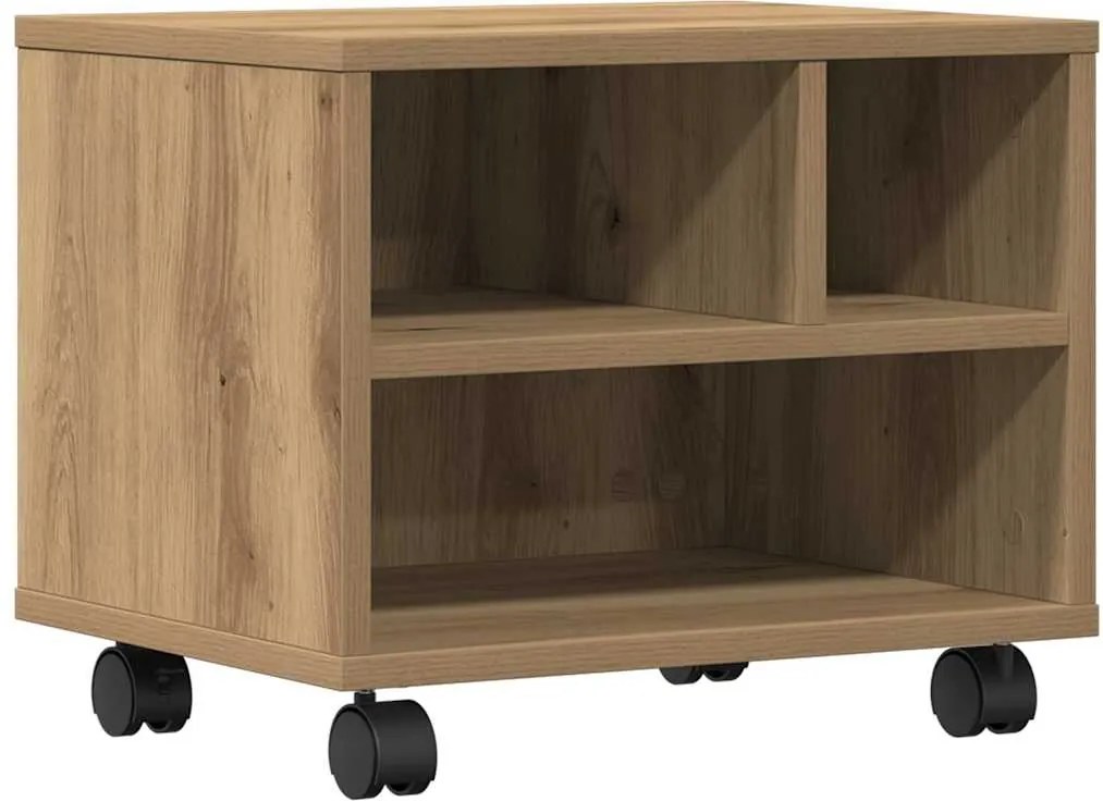 vidaXL Suport pentru imprimantă Stejar Artizanal 41 x 32 x 34,5 cm