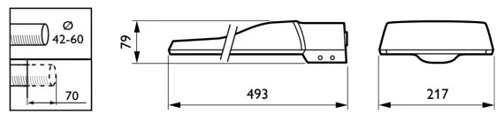 Lampă LED stradală Philips CORELINE MALAGA LED/69W/230V 4000K IP65