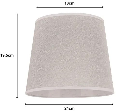 Duolla - Abajur pentru lampă de birou CLASSIC M E27, Ø 24 cm, bej