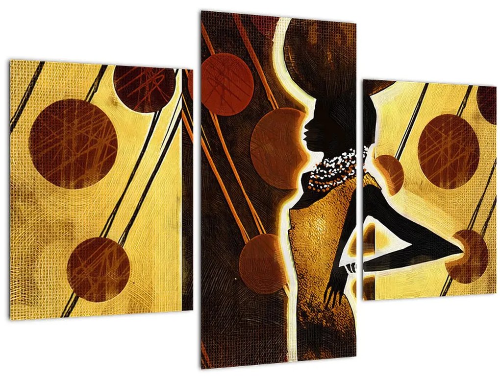 Tablou cu pictură artistică străveche (90x60 cm)