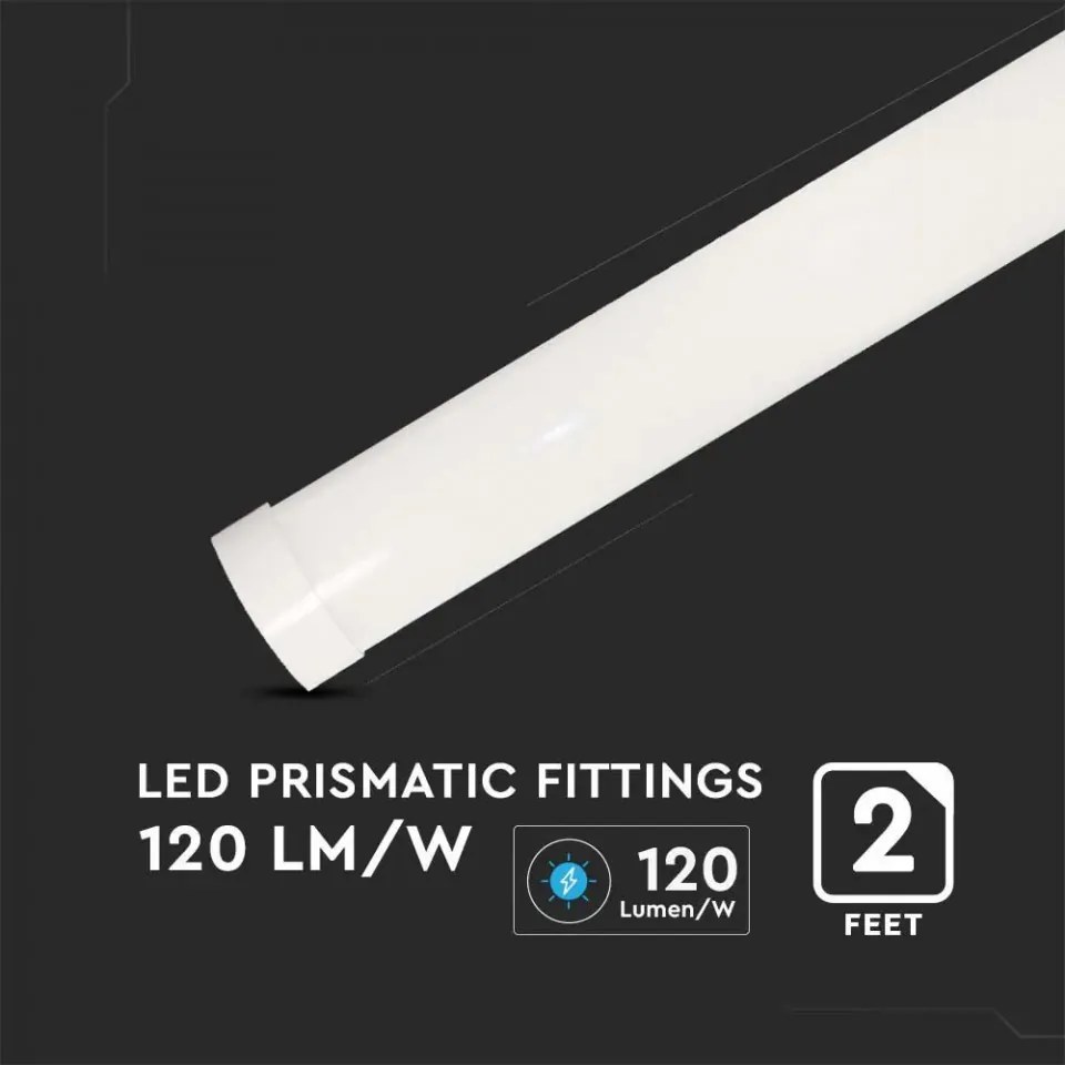 Corp de iluminat liniar cu LED cip SAMSUNG 20W, 2400 lm, V-TAC, 60cm, lumina rece