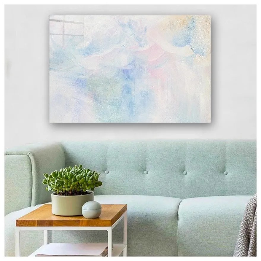 Tablou din sticlă 100x70 cm Pastel – Wallity