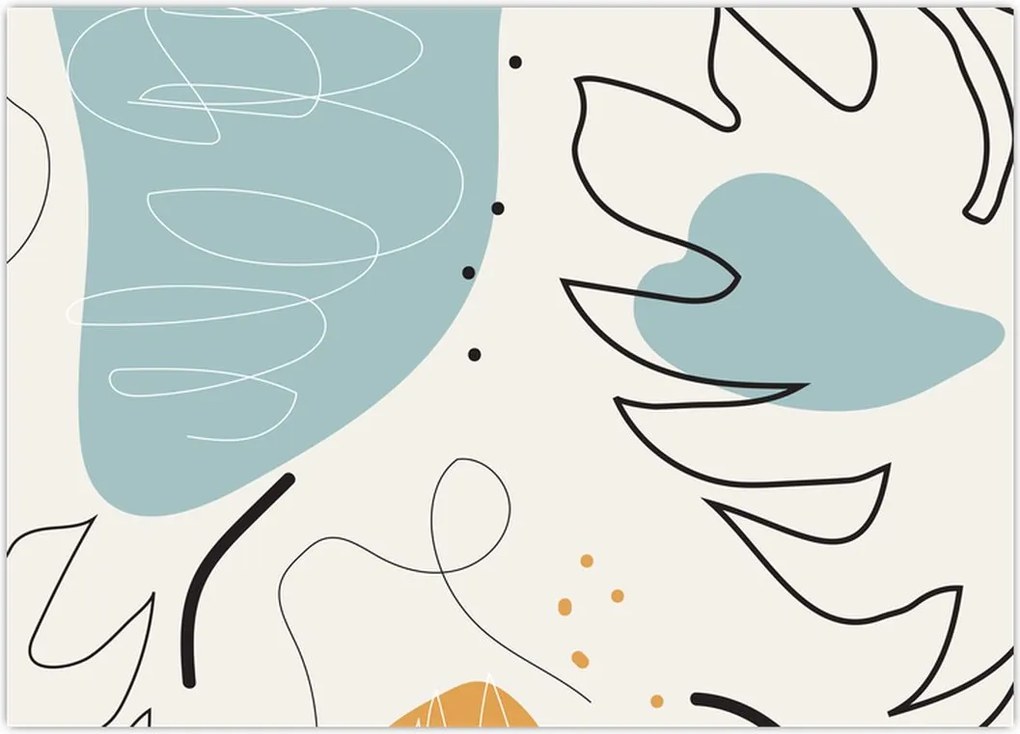 Tablou - Ilustrație de frunze (70x50 cm)