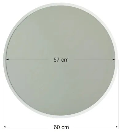 Oglindă de perete AYNA 60 cm albă