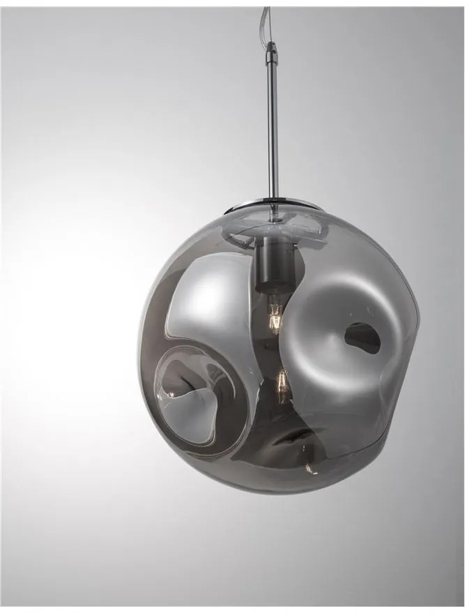 Lustra, Pendul design modern MAYAN, gri fumuriu NVL-9988103