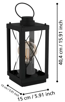 Lampă de masă BRADFORD 1xE27/60W/230V Eglo 43624