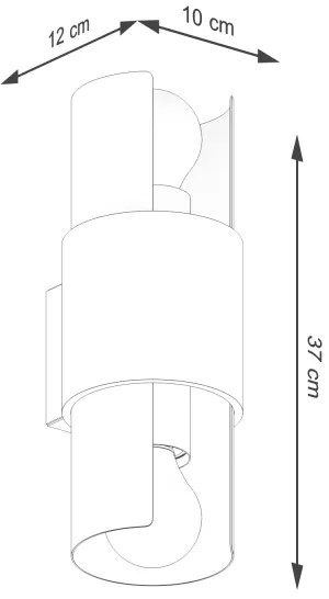 Aplică Sollux SL.1674 FLASH 2xE27/15W/230V alb