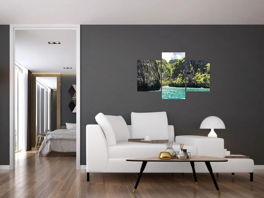 Tablou cu râu montan (90x60 cm)