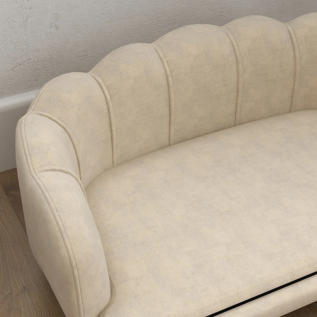 PawHut Canapea câine pat pentru câine pisică design contemporan sub formă de scoică dim. 98L x 60l x 35H cm pernă pufoasă catifea verde | Aosom Romania