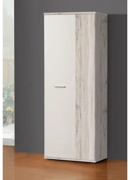 Comodă/Pantofar SIMO albă/taupe