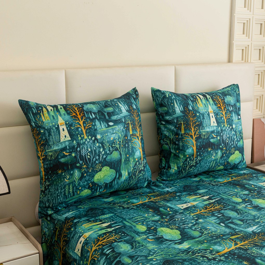 Lenjerie de pat din microfibra NEON FOREST, colorat Dimensiune lenjerie de pat: 70 x 90 cm | 140 x 220 cm