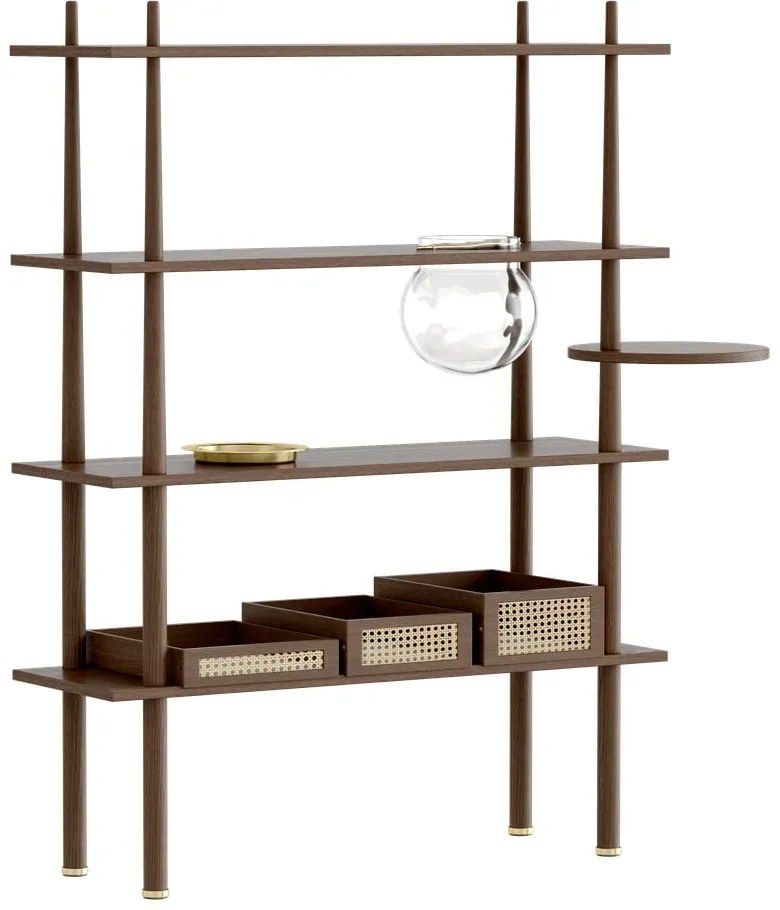 Sistem modular de rafturi maro cu aspect de lemn de stejar 110x148 cm Stories – UMAGE