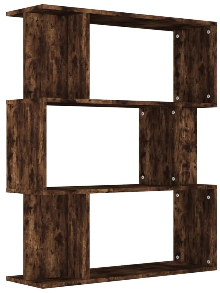 vidaXL Bibliotecă/Separator stejar fumuriu 80x24x96cm lemn prelucrat