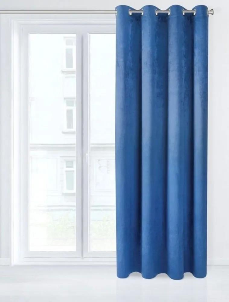 Draperie decorativă blackout, culoarea albastră Lungime: 250 cm