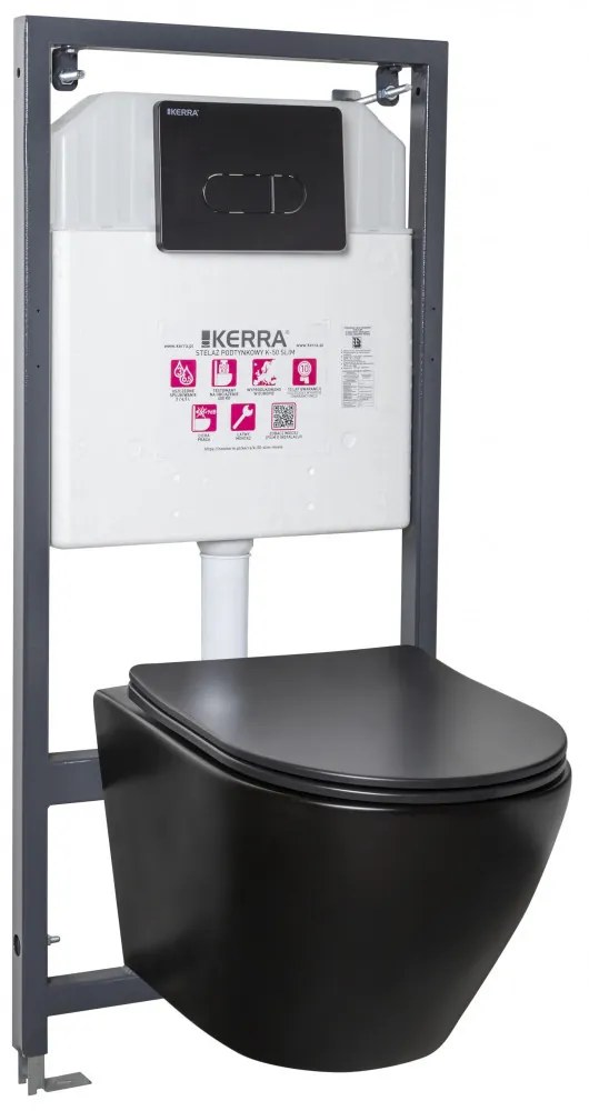 Set rezervor WC Delos montat pe perete