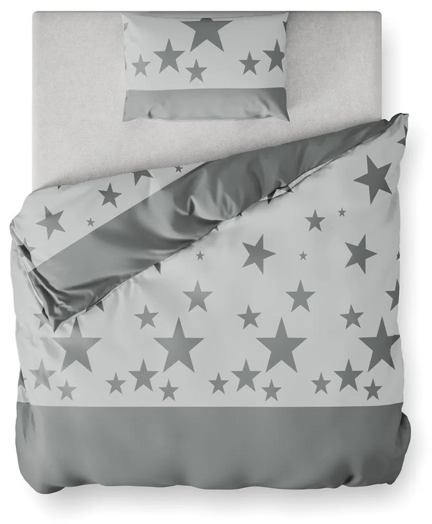 Lenjerie de pat din microfibra alba, STAR DUST Dimensiune lenjerie de pat: 80 x 80 cm | 135 x 200 cm