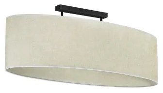 Lustră aplicată Duolla OVAL 2xE27/15W/230V gri