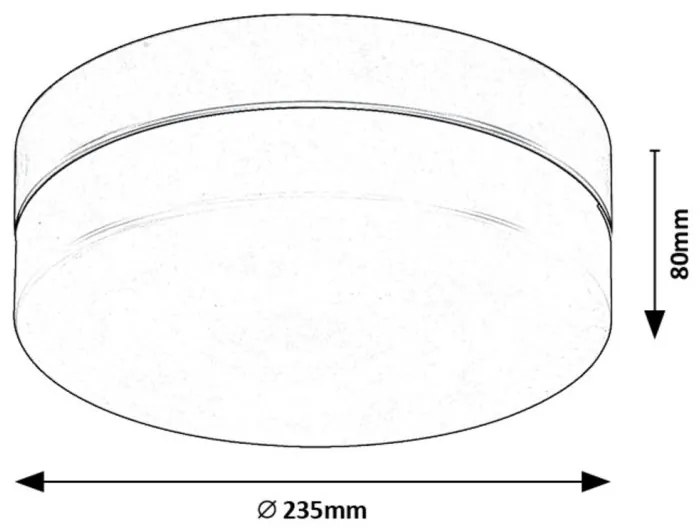 Plafoniera LED pentru baie IP44 Gaelo 28cm