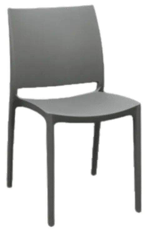 Set 4 scaune POLI -HORECA-POLIPROPILENA - GRI