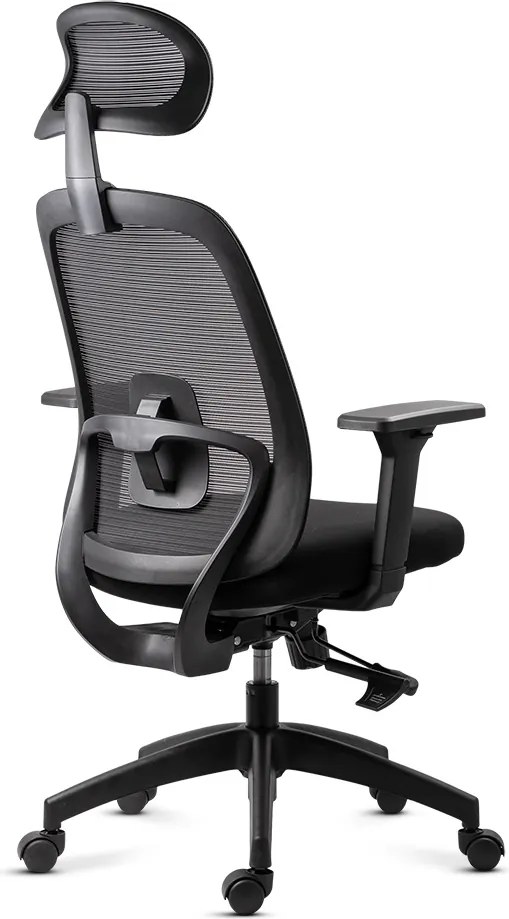 Scaun de birou ergonomic din mesh cu brațe 3D și spătar rabatabil OFF 404 negru