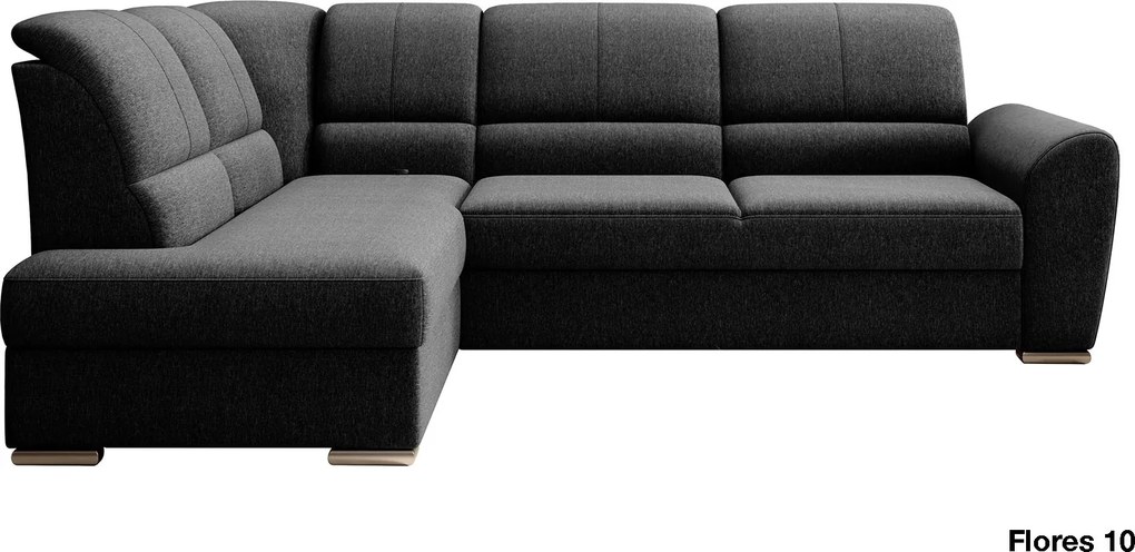 Colțar lemn masiv Extensibil Samara 270x186cm Ladă Depozitare Personalizabil - Loco 04, Dreapta