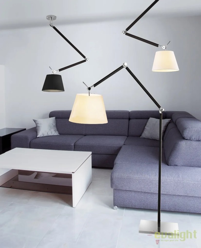 Lampadar directionabil design modern ZYTA L gri