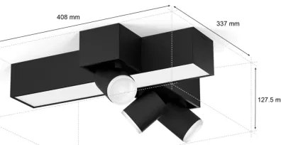 Philips Hue CENTRIS LED RGBW spot reglabil 3xGU10/4,2W + LED/11W