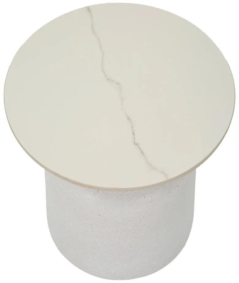 Măsuță auxiliară rotundă cu blat ceramic ø 40 cm Fush – Mauro Ferretti