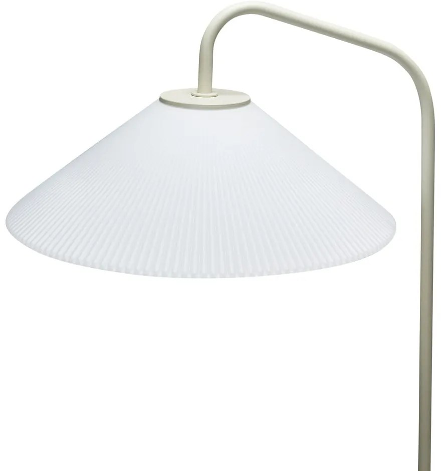 Lampadar crem cu abajur din sticlă (înălțime 158 cm) Solid – Hübsch