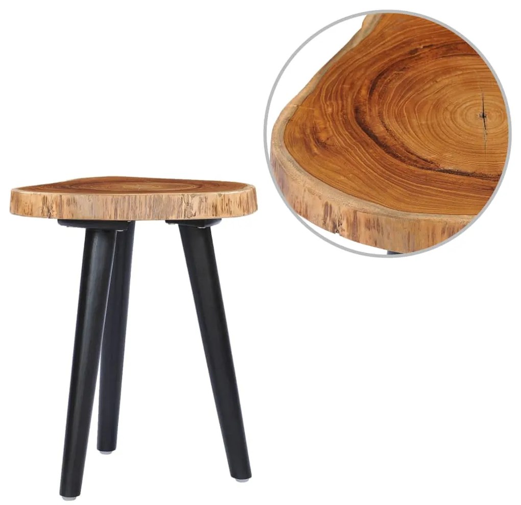 vidaXL Măsuță de cafea, 40 x 45 cm, lemn masiv de tec