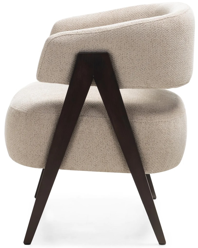 Fotoliu design bej MIZU