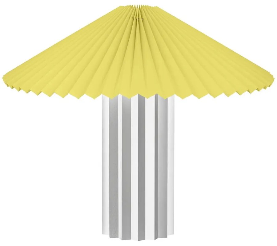 Veioză galbenă-argintie cu intensitate reglabilă cu abajur textil (înălțime 36 cm) Taite – Blomus