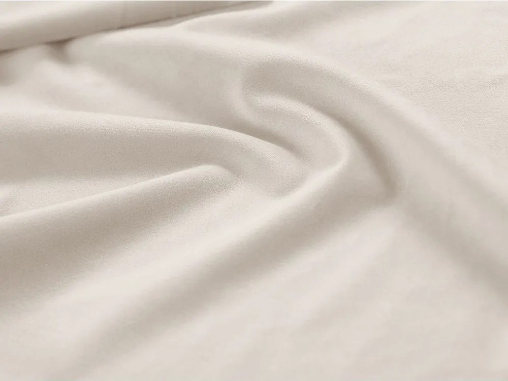 Pat crem tapițat cu spațiu de depozitare cu somieră 90x200 cm Jodie – Micadoni