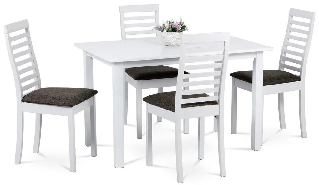 Set mobilier sufragerie Churton-4000 WT (alb + maro) (pentru 4 persoane). 1120662
