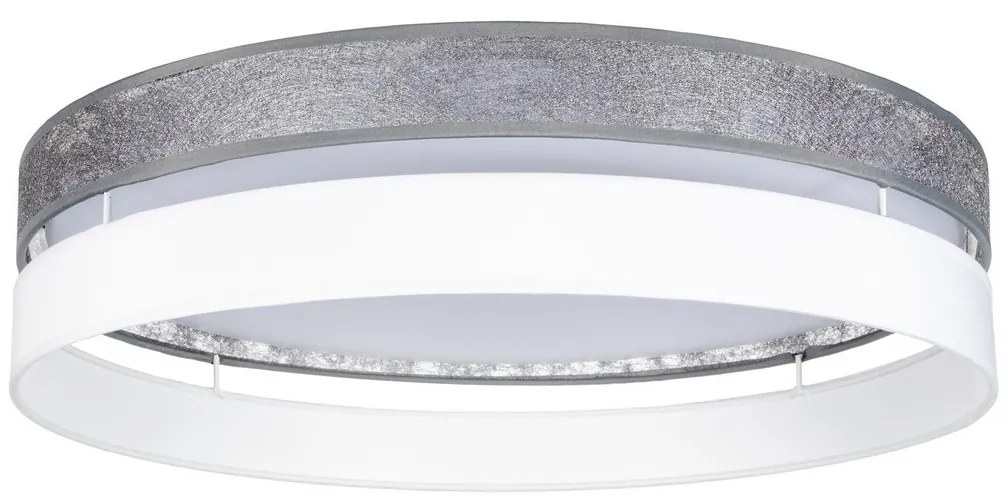 Plafonieră LED dimabilă LIMA LED/36W/230V Wi-Fi Tuya argintiu/alb + telecomandă