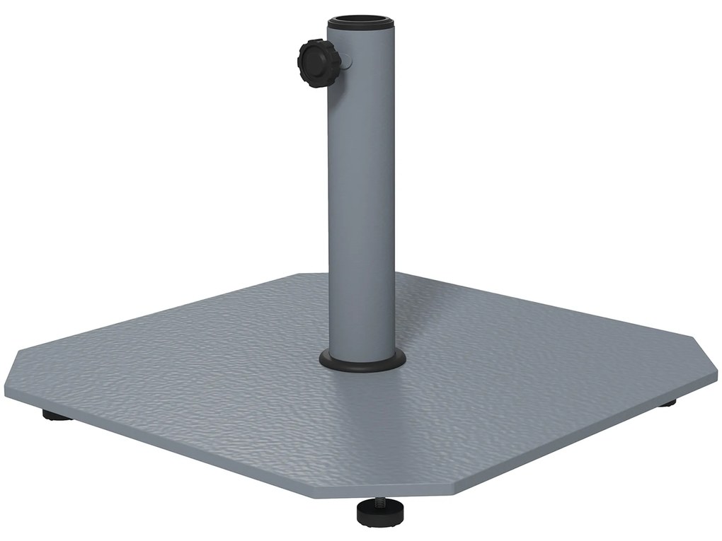 Outsunny Suport de umbrelă din metal 18,5 kg, Suport de umbrelă pătrat pentru umbrelă de 32/38/48mm | Aosom Romania