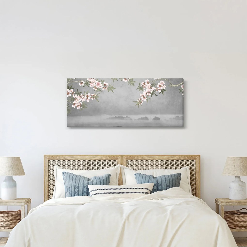 Tablou - Peisaj cu lună (120x50 cm)
