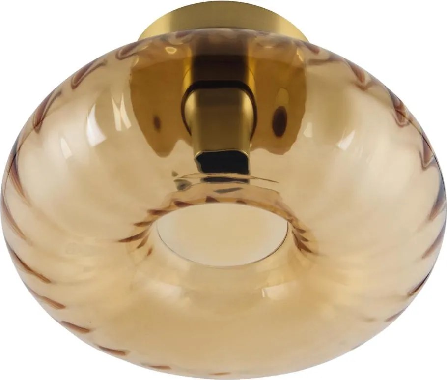 Osram - Plafonieră GOLD GLASS 1xE27/12W/230V diametru 28 cm auriu/fumuriu