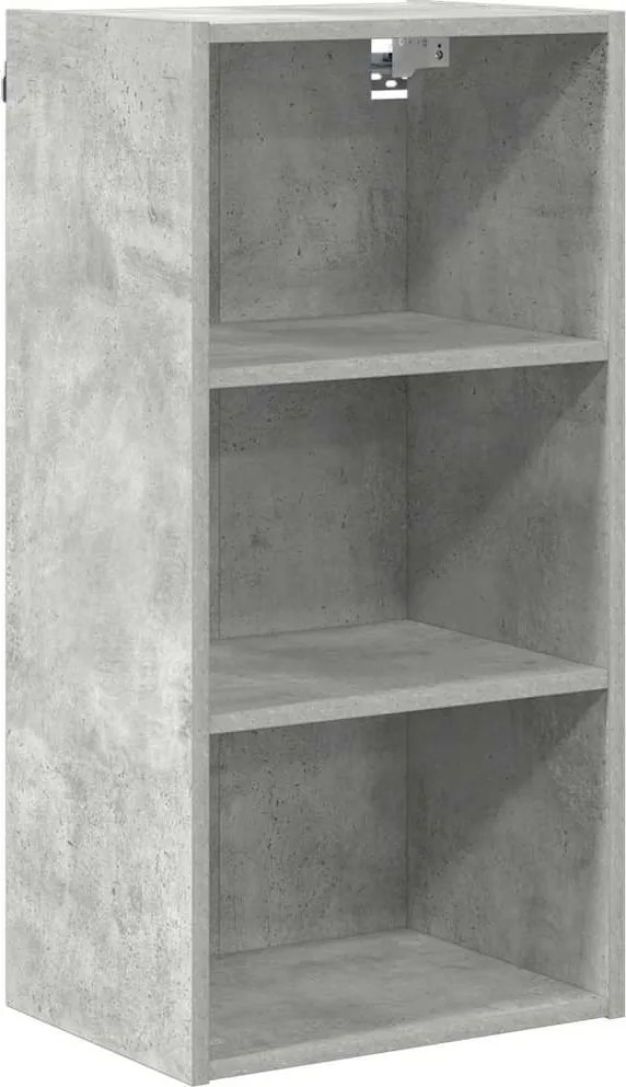 vidaXL Dulap suspendat Gri din beton 40 x 29,5 x 80 cm Lemn compozit