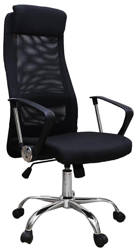 Scaun de birou ergonomic AVIS, mesh/textil, negru