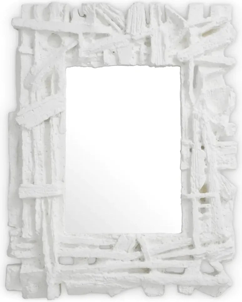 Oglinda decorativa LUX, Fibra de sticla, Alb, Masonic