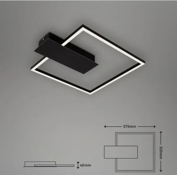Plafonieră LED dimabilă NICO DUO LED/12W/230V Briloner 3544-015