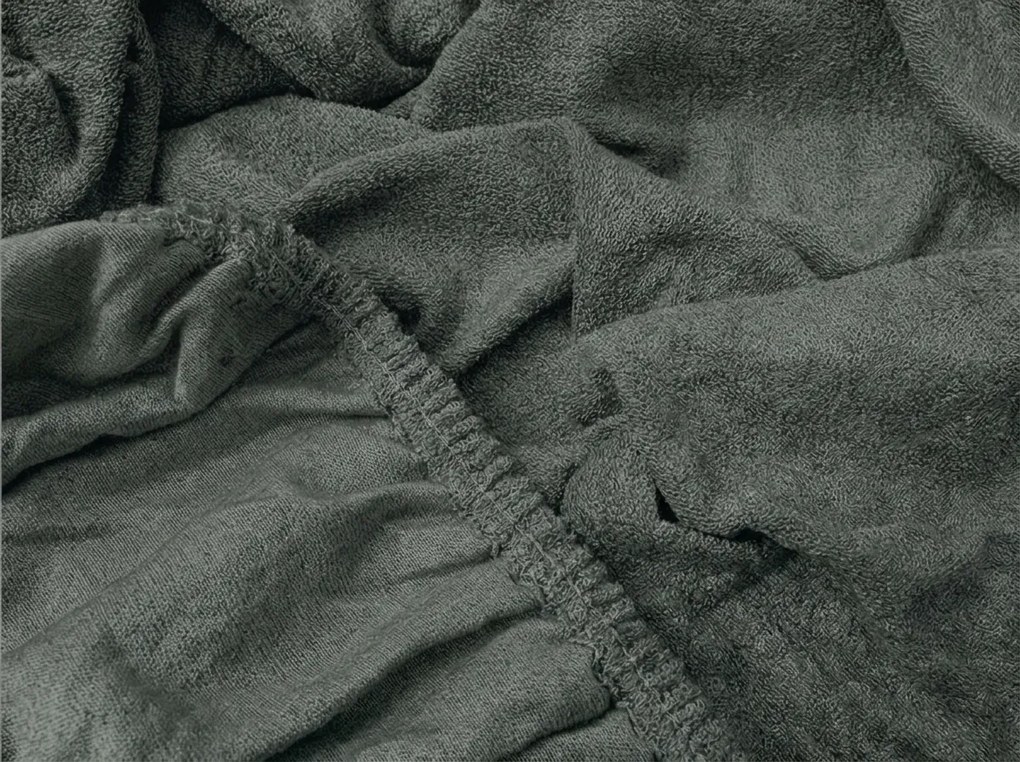 Cearsaf Frote EXCLUSIVE verde-gri 180 x 200 cm