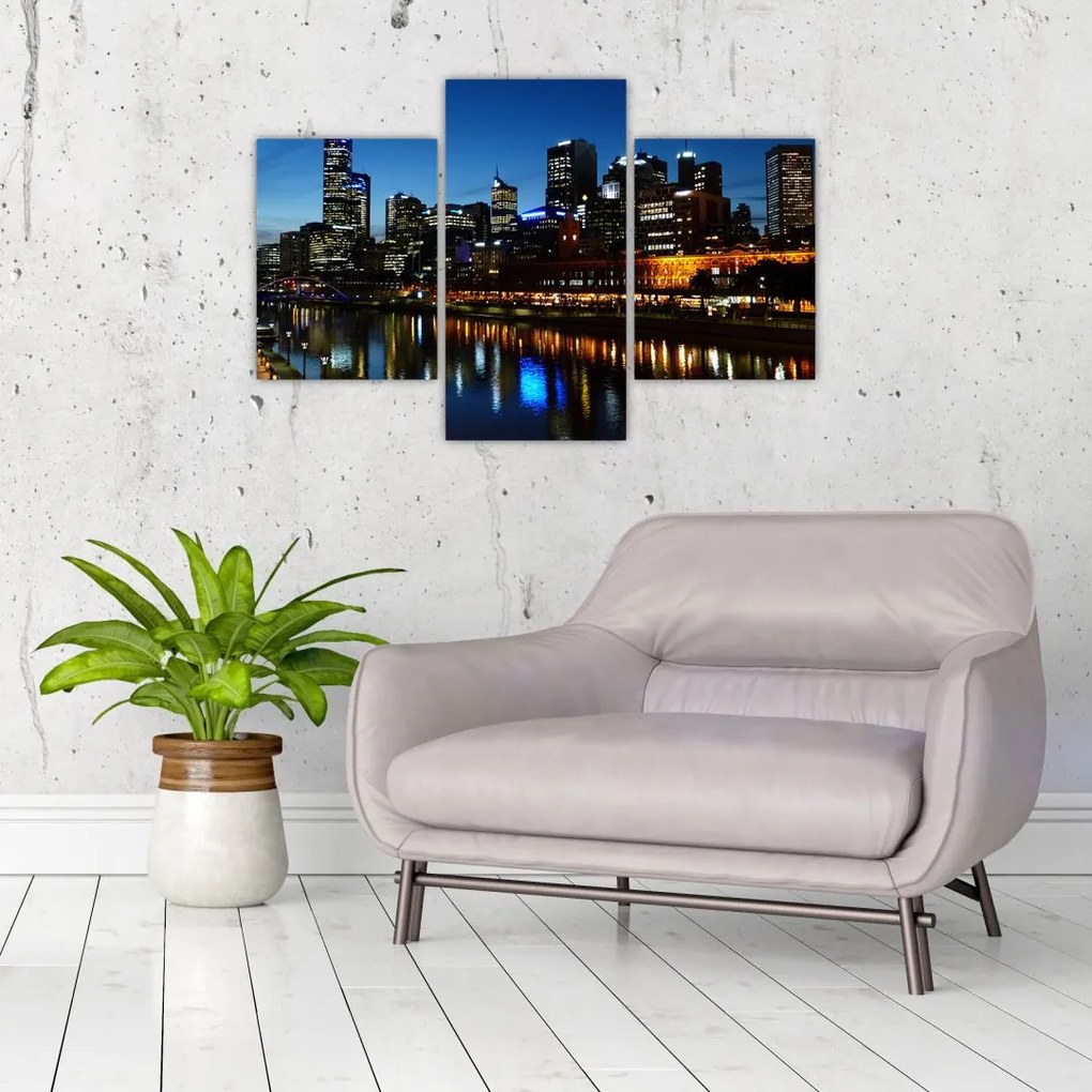 Tablou cu noaptea în Melbourne (90x60 cm)